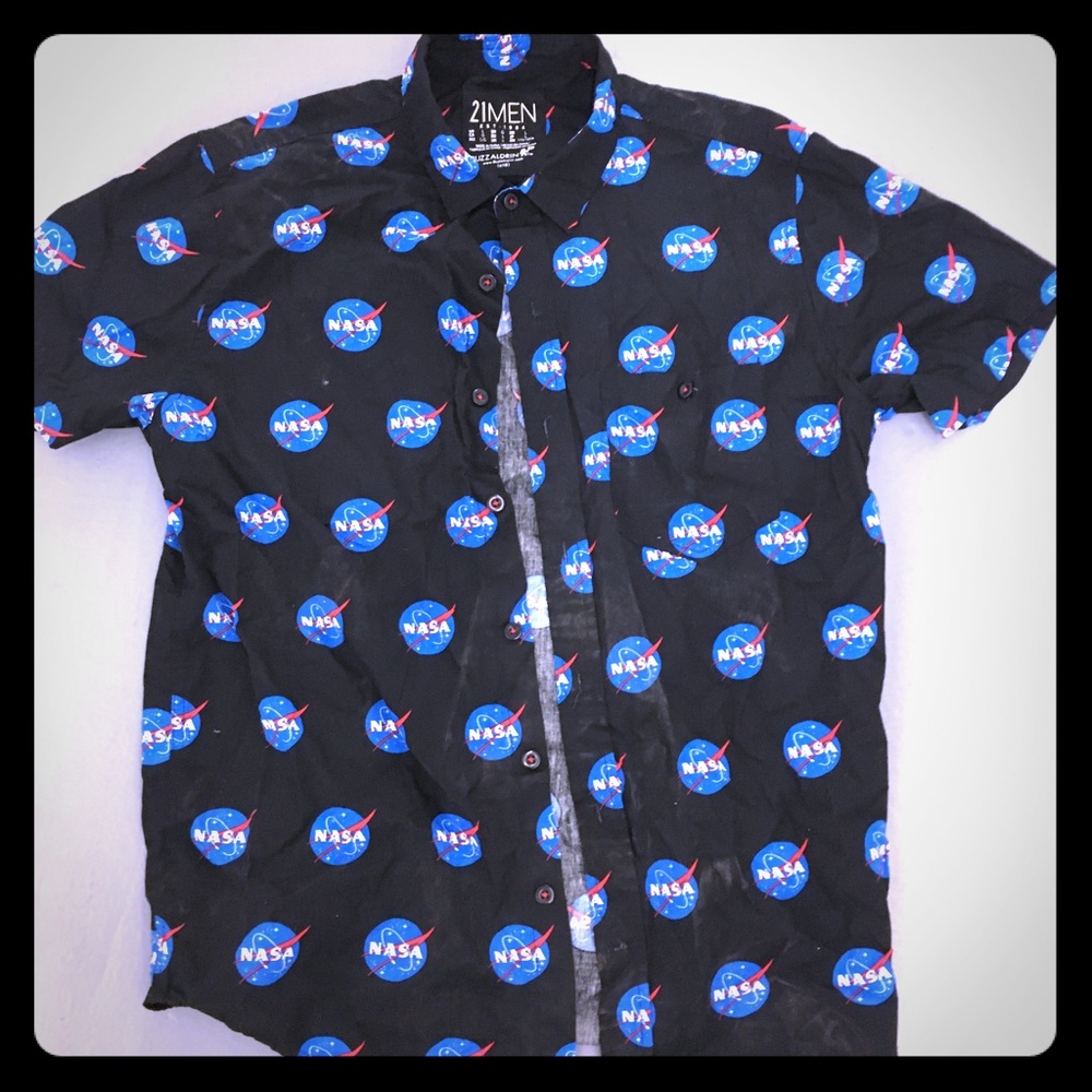 NASA button down